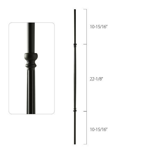 View Larger Image Steel Tube Spindles - 5/8 in. Round Series - Fluted Center