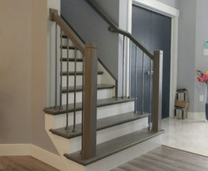 Install spindles (Discount Metal Balusters)